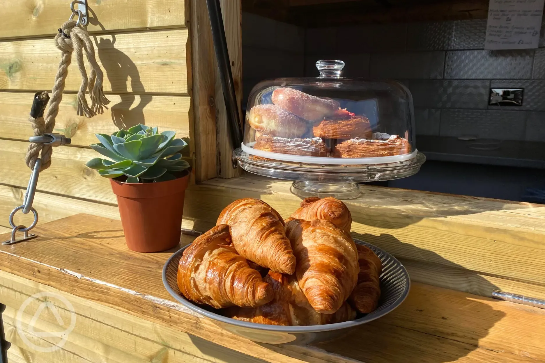 Breakfast trailer croissant selection