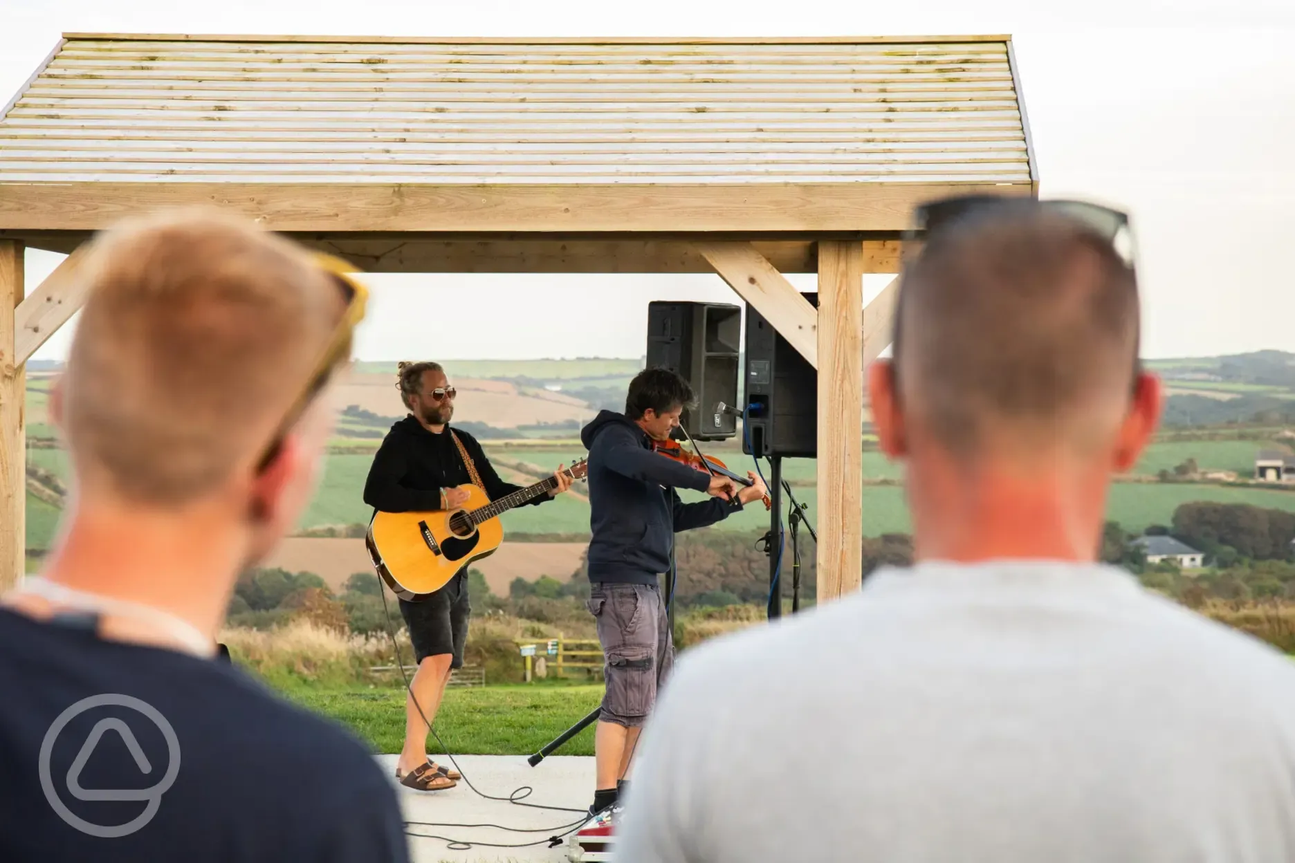 Local musicians are hosted regularly in peak season