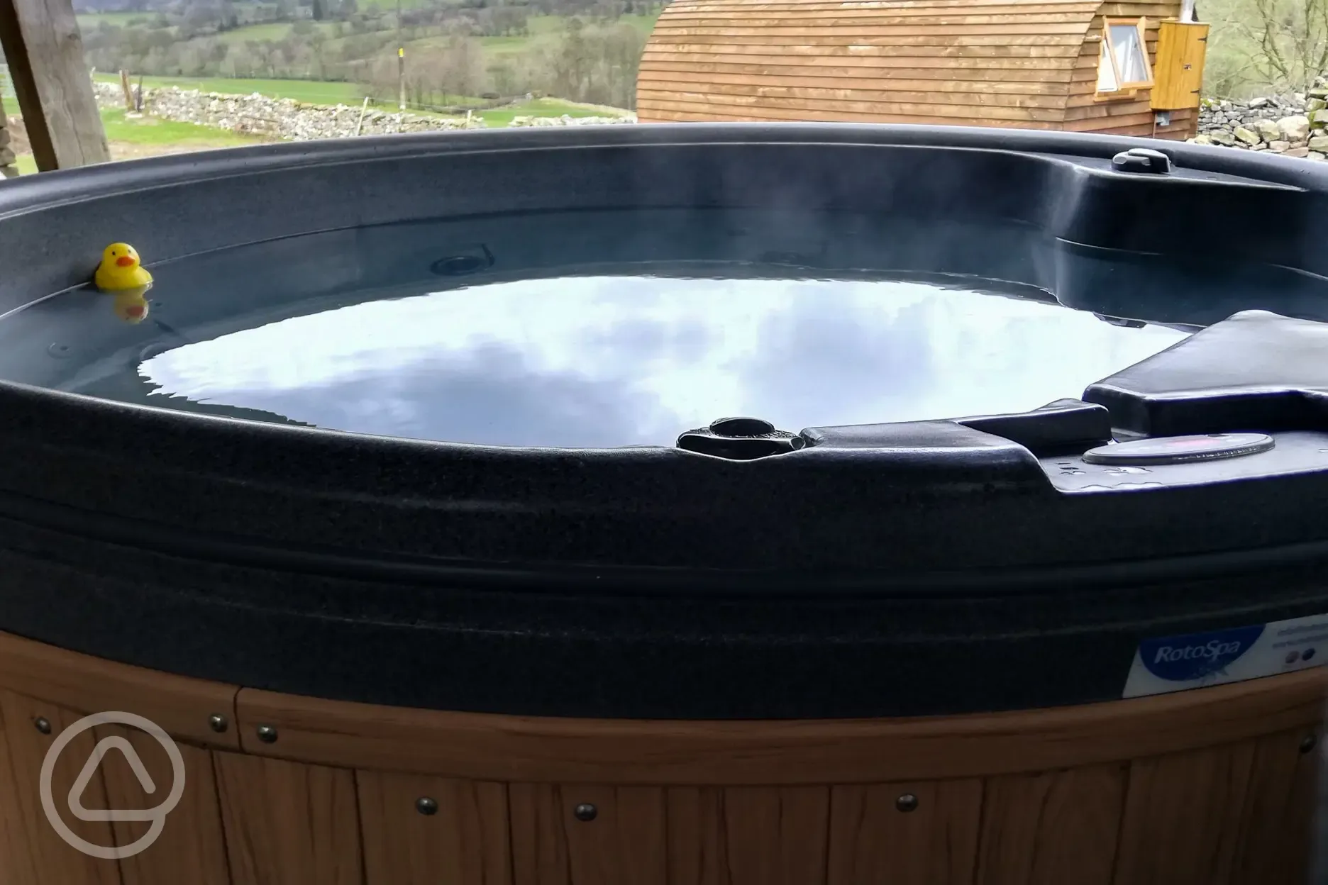 Hot tub with the Plough Pod