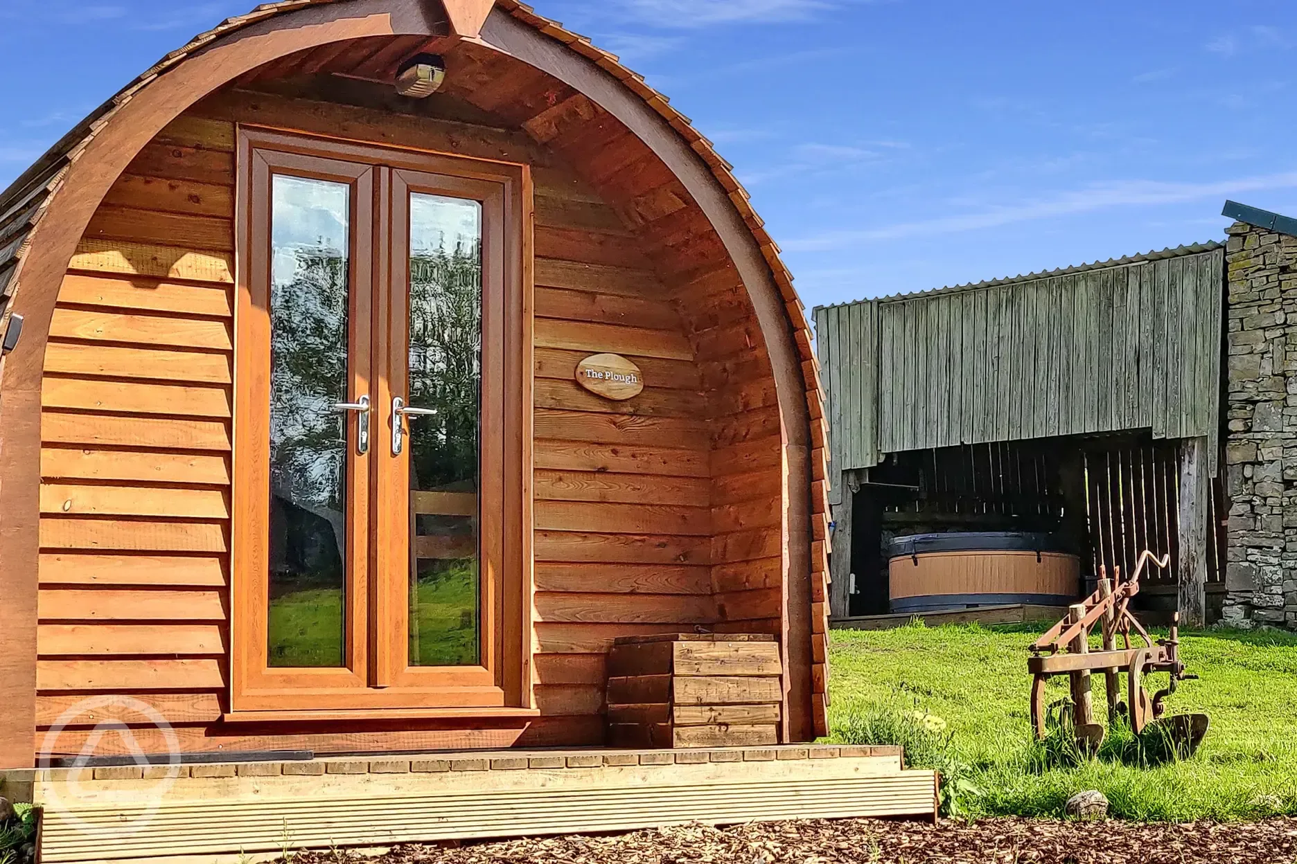 The Plough pod with optional hot tub