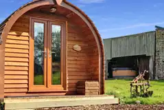 The Plough pod with optional hot tub