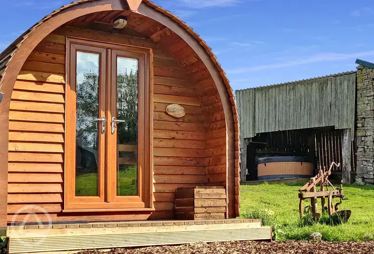 The Plough pod with optional hot tub