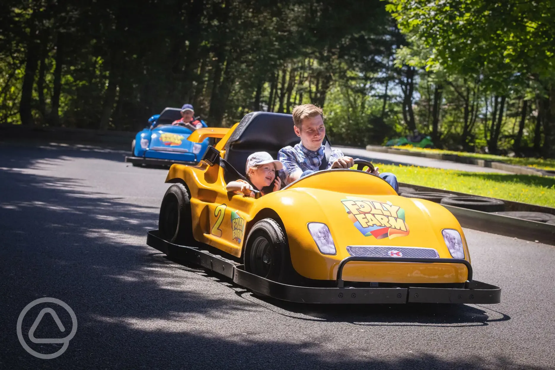Car racing a Folly Farm Adventure Park and Zoo Car racing a Folly Farm Adventure Park and Zoo