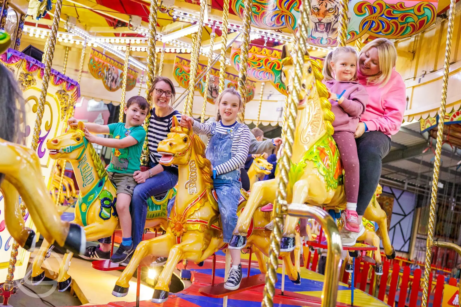 Fairground rides at Folly Farm Adventure Park and Zoo Fairground rides at Folly Farm Adventure Park and Zoo