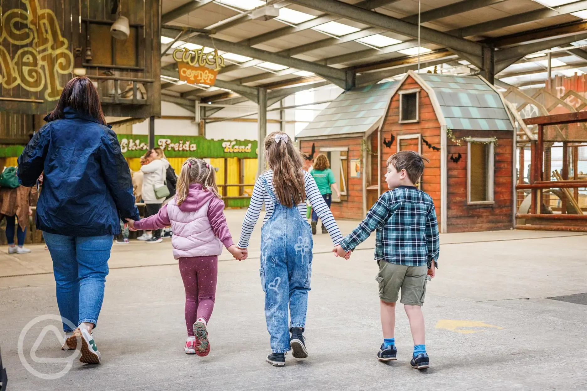 Petting zoo at Folly Farm Adventure Park and Zoo Petting zoo at Folly Farm Adventure Park and Zoo