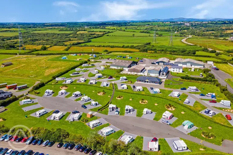 Aerial of the campsite