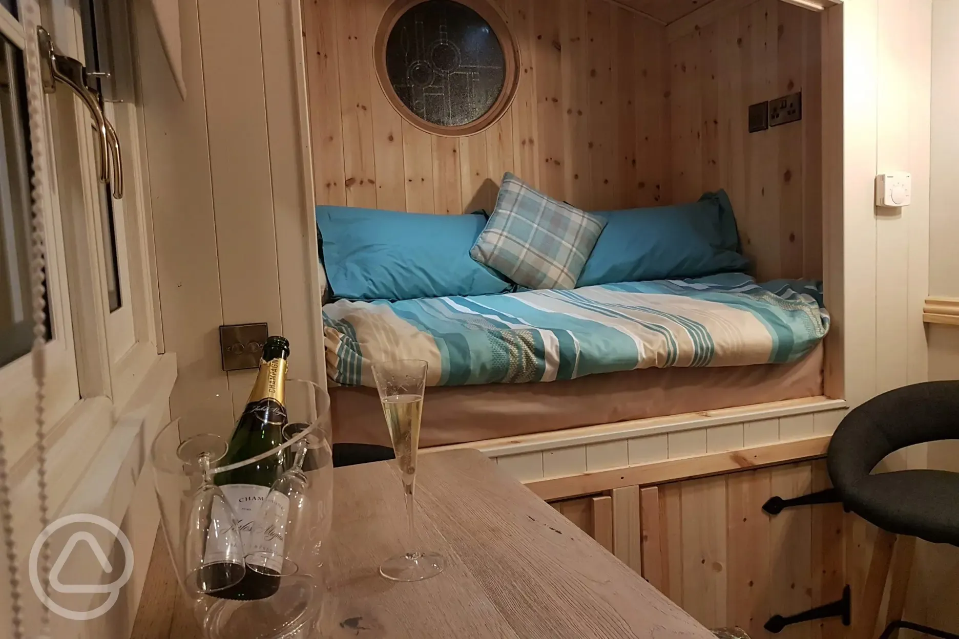 Shepherd's hut - sleeping area