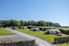 Electric grass tent pitches with 10 amp hook up 
