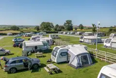 Aerial of the touring pitches