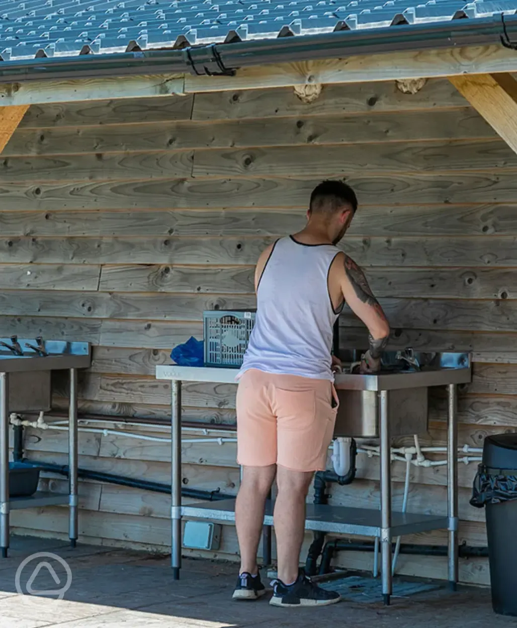 Washing up area