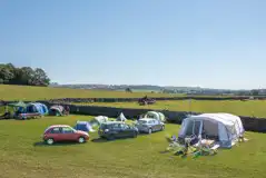 Electric grass tent pitches (max 5m x 10m)