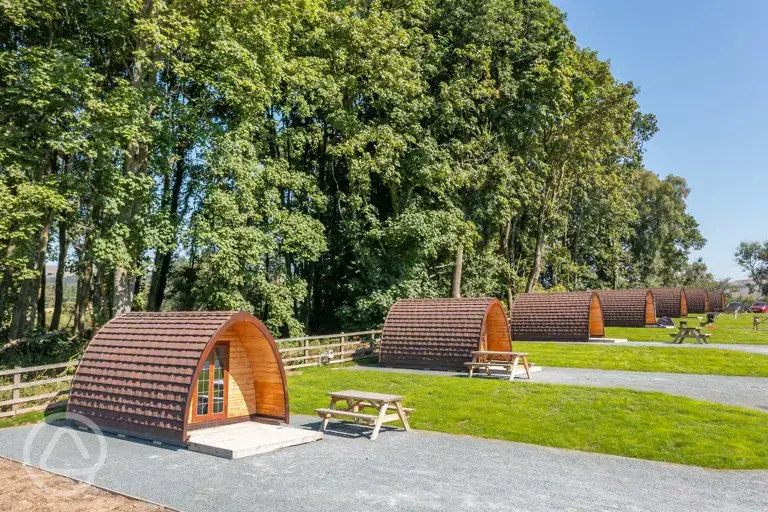 Heated camping pods (four persons) 
