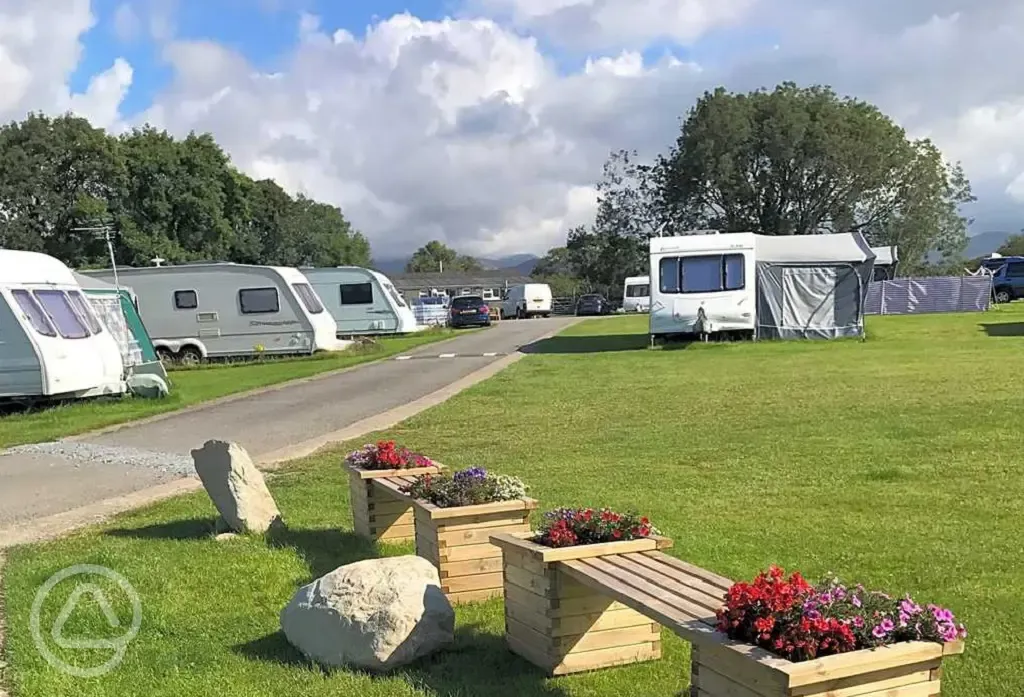 Pitches at Llwyn Bugeilydd Caravan and Camping Site