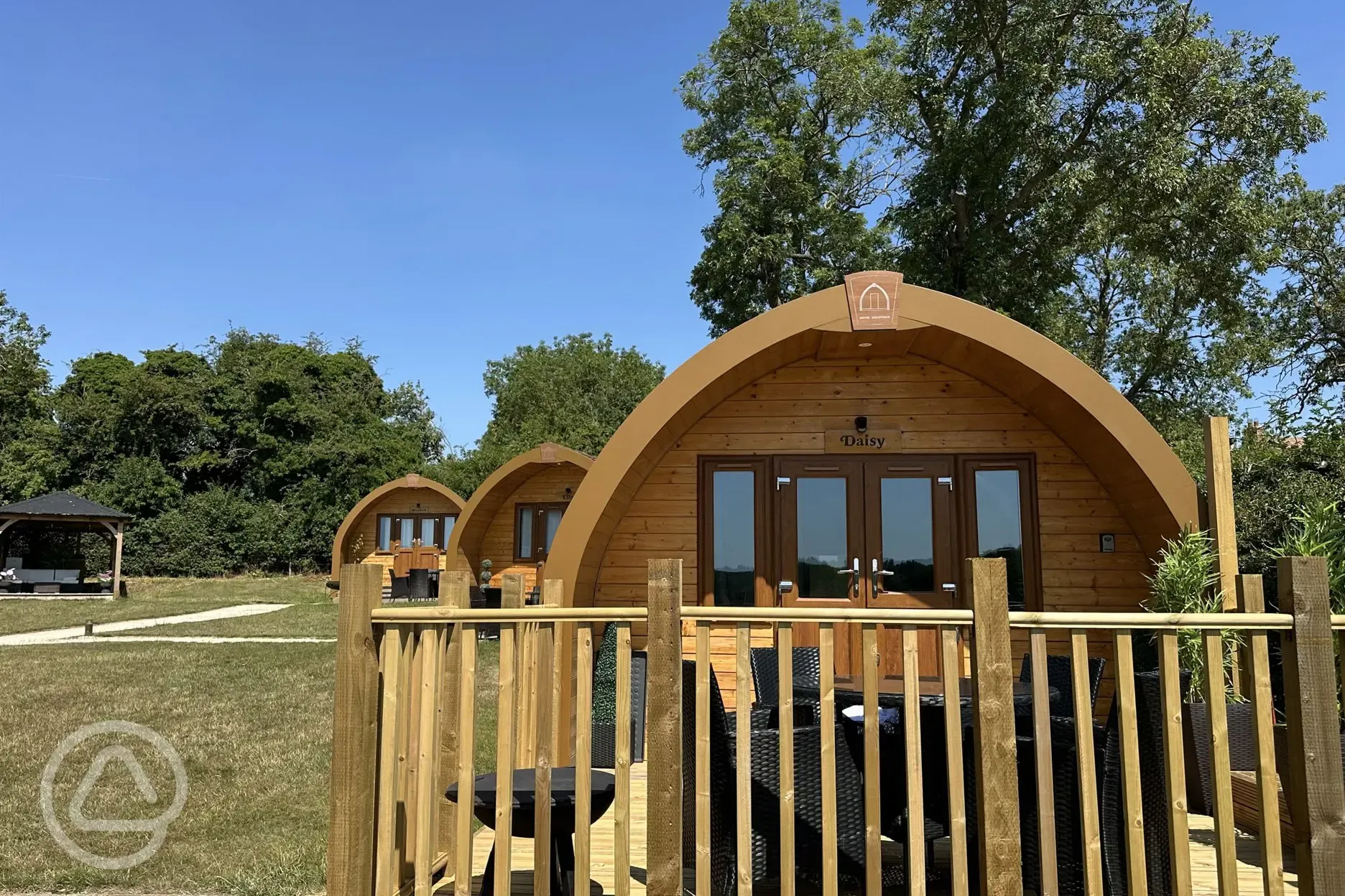 Luxury glamping pods