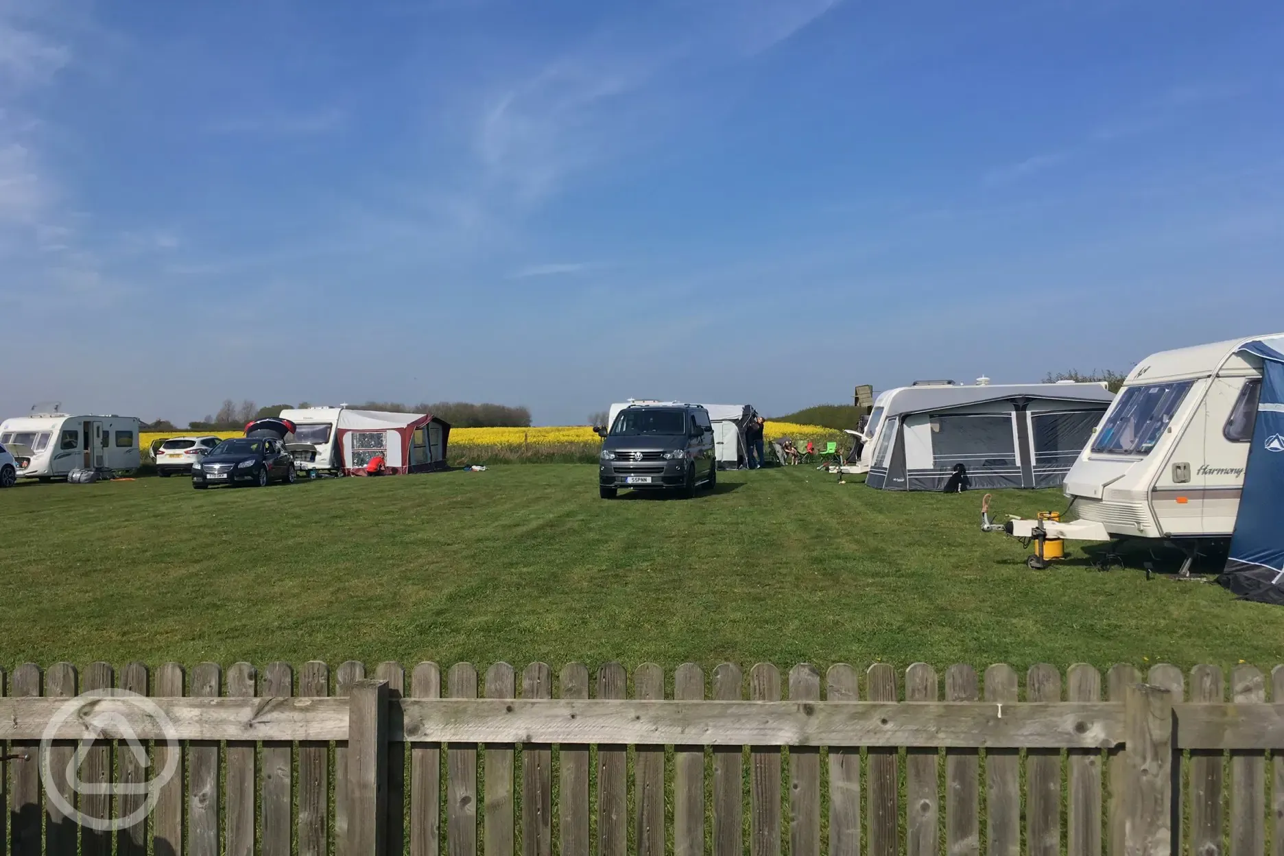 Grass touring pitches 