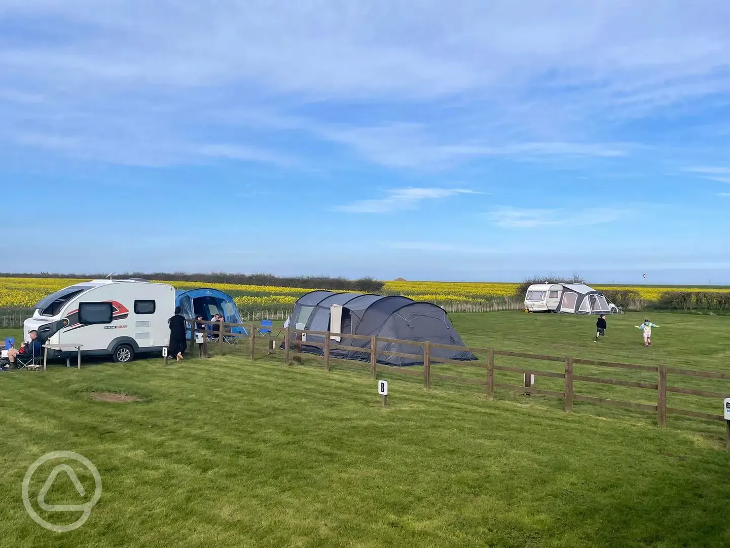 Grass touring pitches