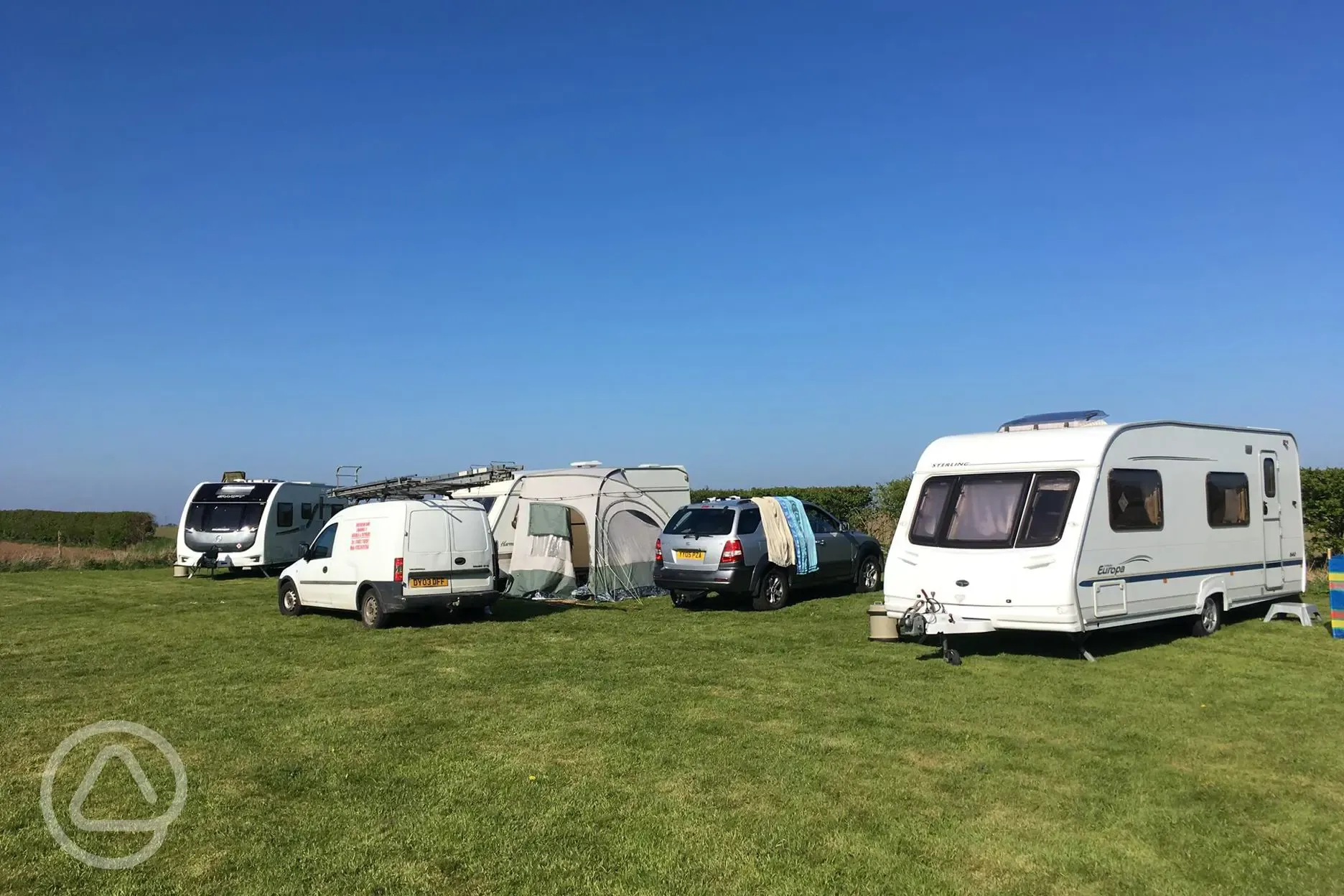 Grass touring pitches