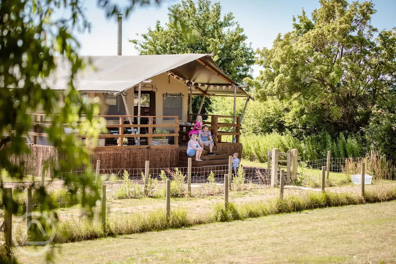 Safari tent exterior
