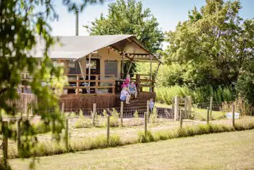 Safari tent exterior