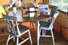 Safari lodge tent dining area and hamper Safari lodge tent dining area and hamper