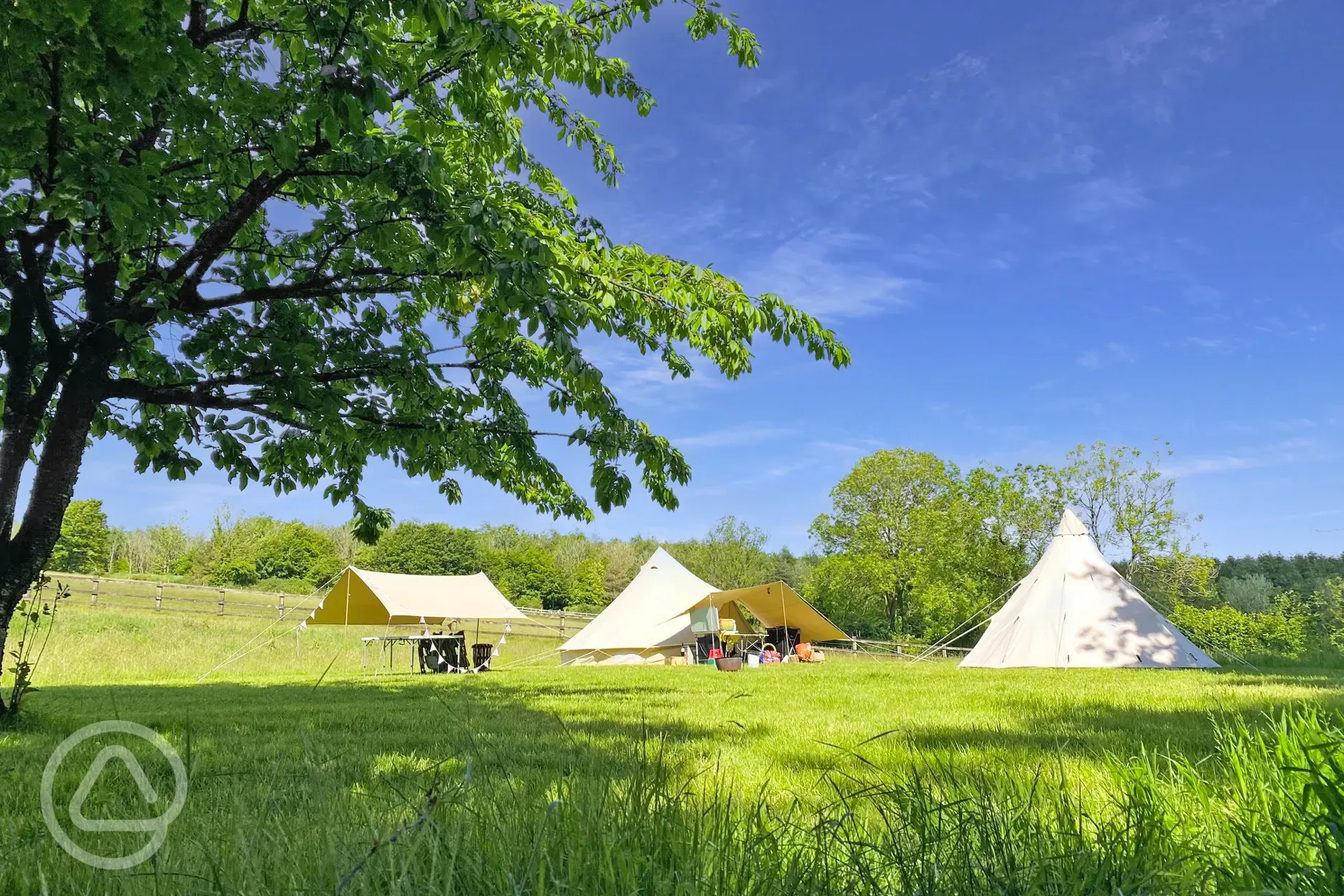 Non electric grass tent or campervan pitch