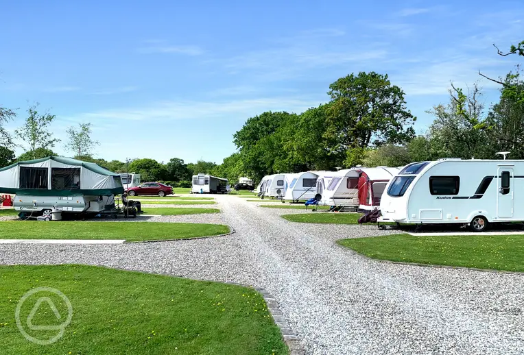 Hardstanding pitches at Northwood Caravan and Holiday Park
