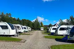 Caravans on hardstanding pitches with an optional electric hook up