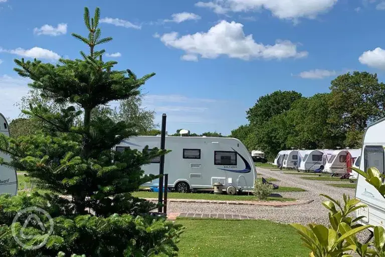 Hardstanding pitches (optional electric)