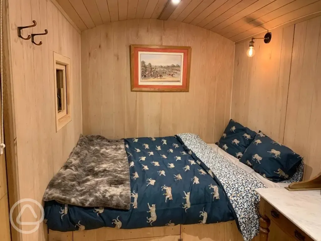 The Hideaway shepherd's hut interior