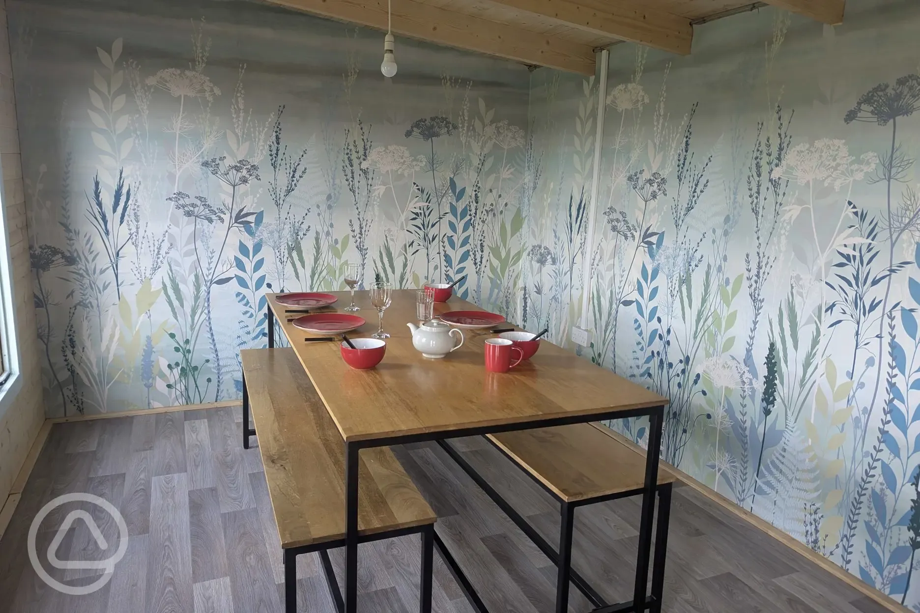 Moroccan yurt - dining area