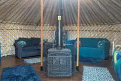 Lakeside yurt retreat - Willow interior Lakeside yurt retreat - Willow interior