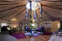 Bramble yurt - interior