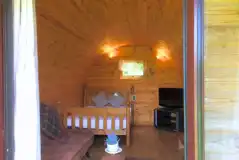 Badger camping pod interior