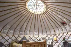 Kingfisher yurt interior