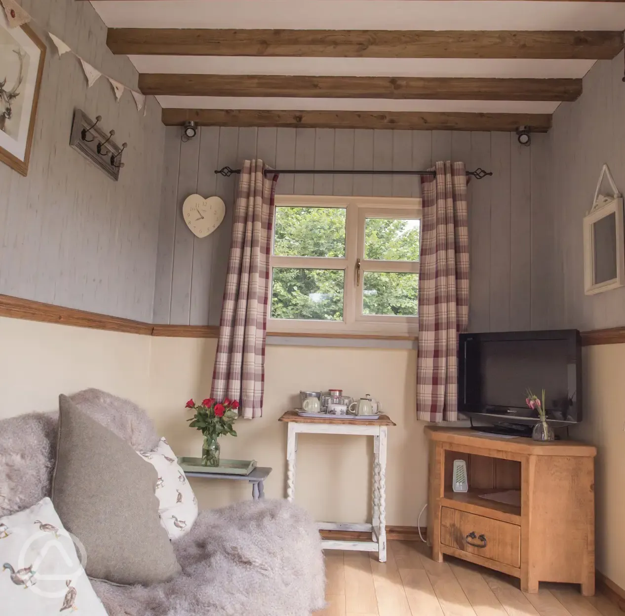 Jacob shepherd's hut interior