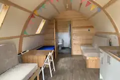 Wigwam pod with accessible features 