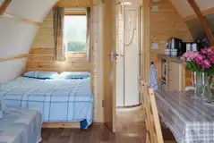 Ensuite Deluxe Wigwam Pod interior