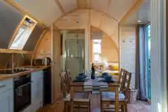 Wigwam Accessible Lodge with Hot Tub interior