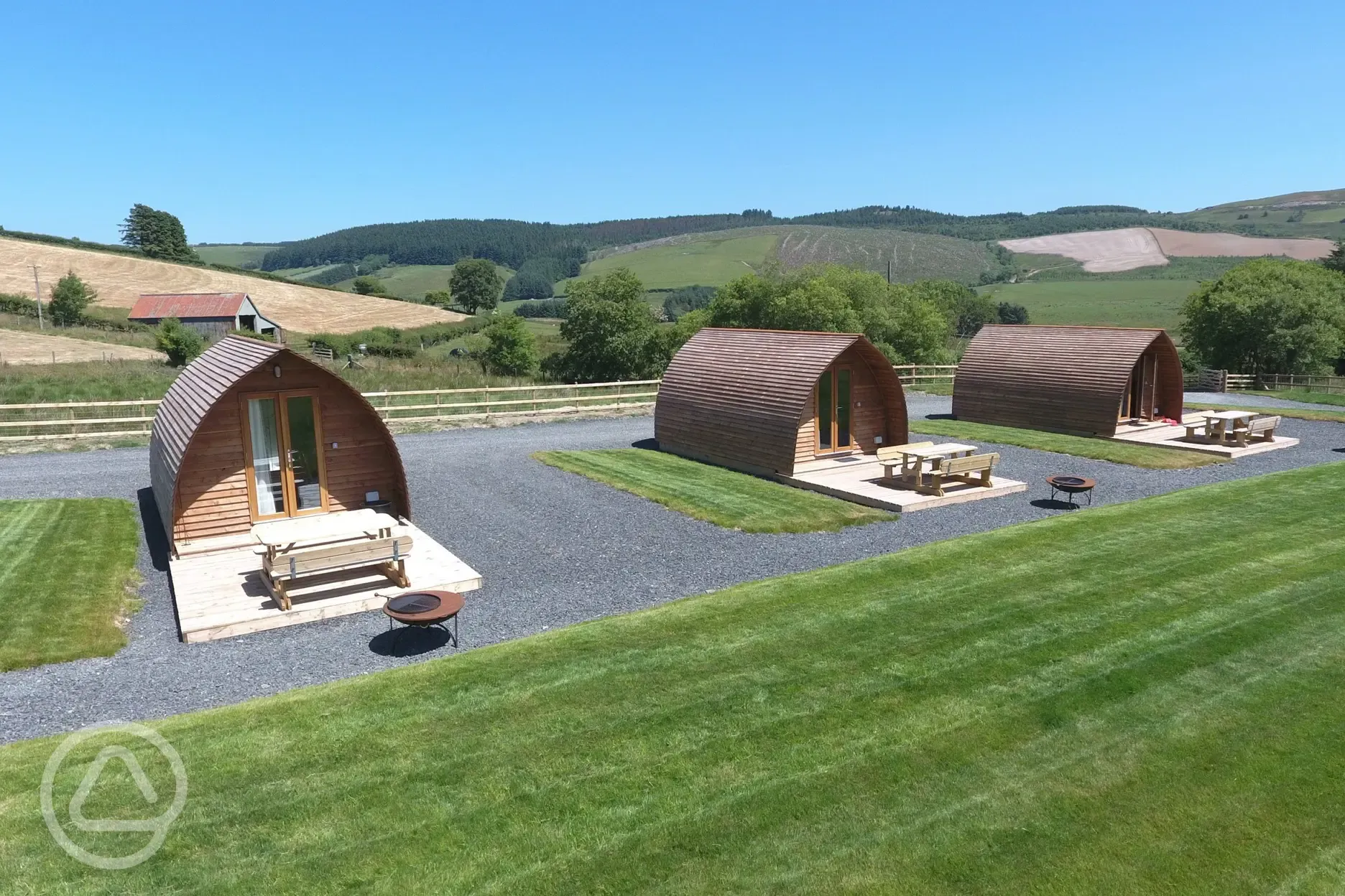 En-suite deluxe Wigwam pods