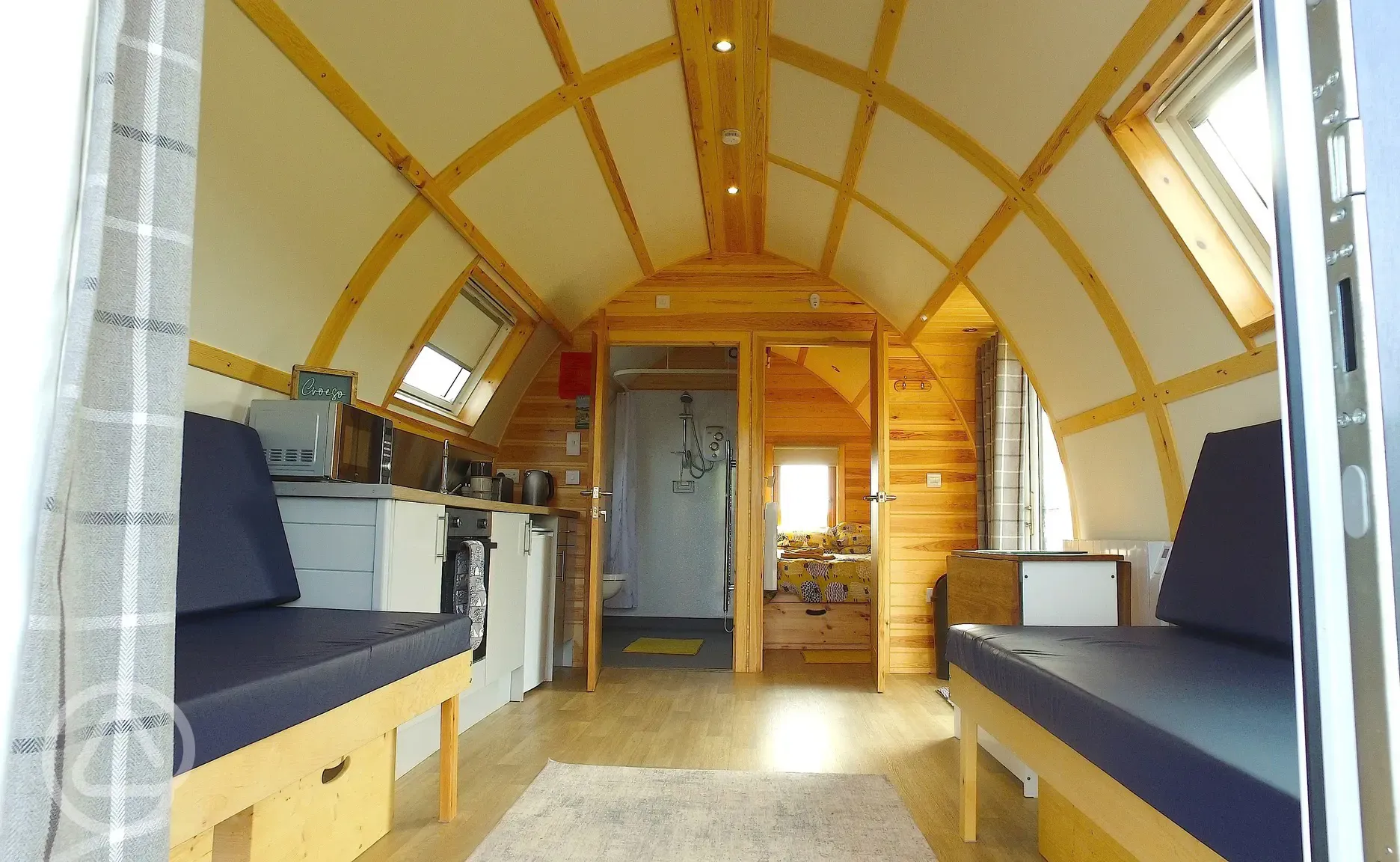 Wigwam Accessible Lodge with Hot Tub interior