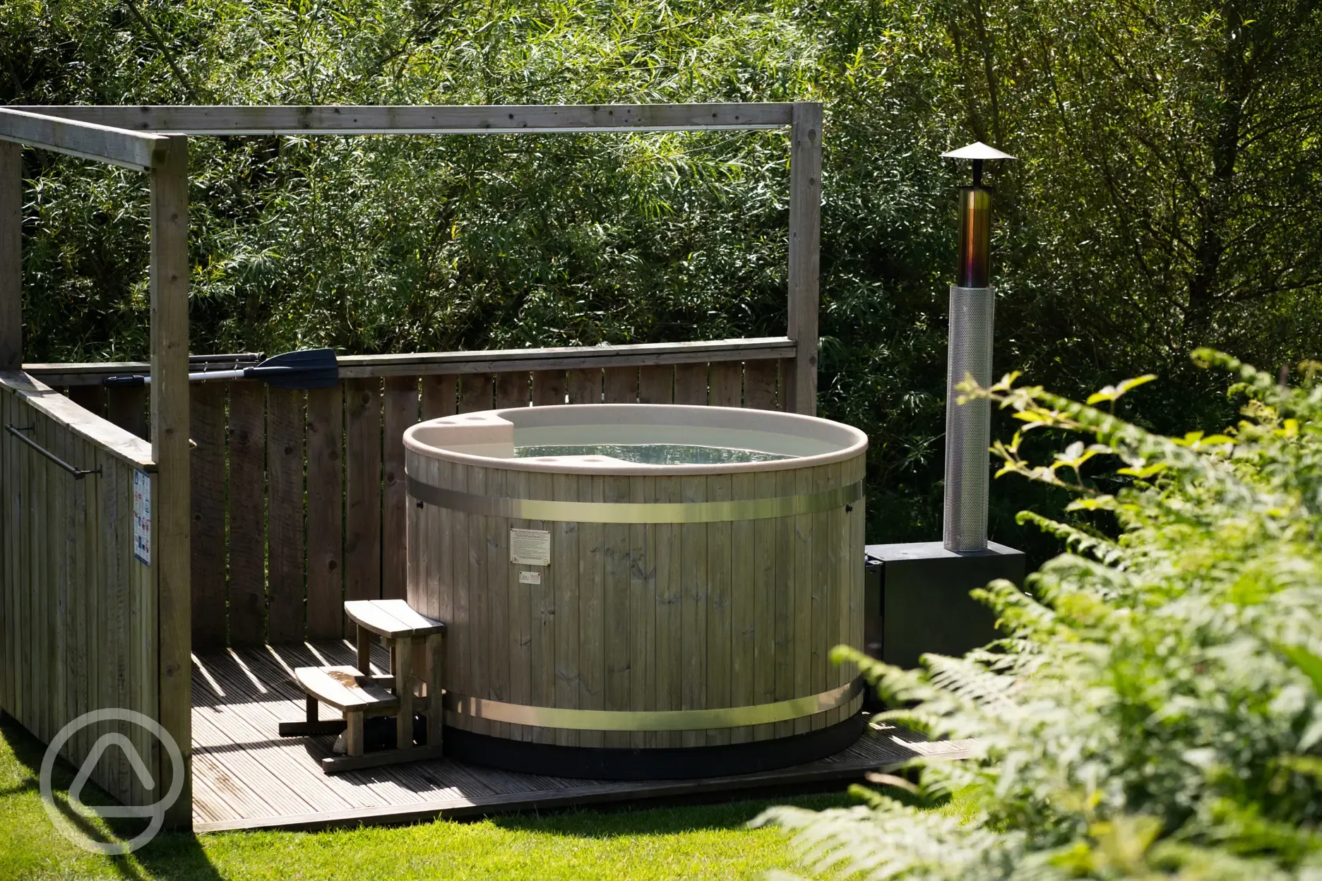 Wood fired hot tubs