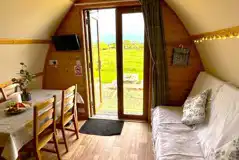 Ensuite deluxe Wigwam pod interior