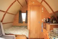 Ensuite deluxe Wigwam pod interior