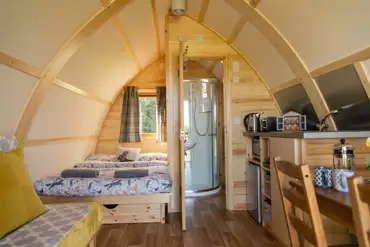 Pod interior and ensuite