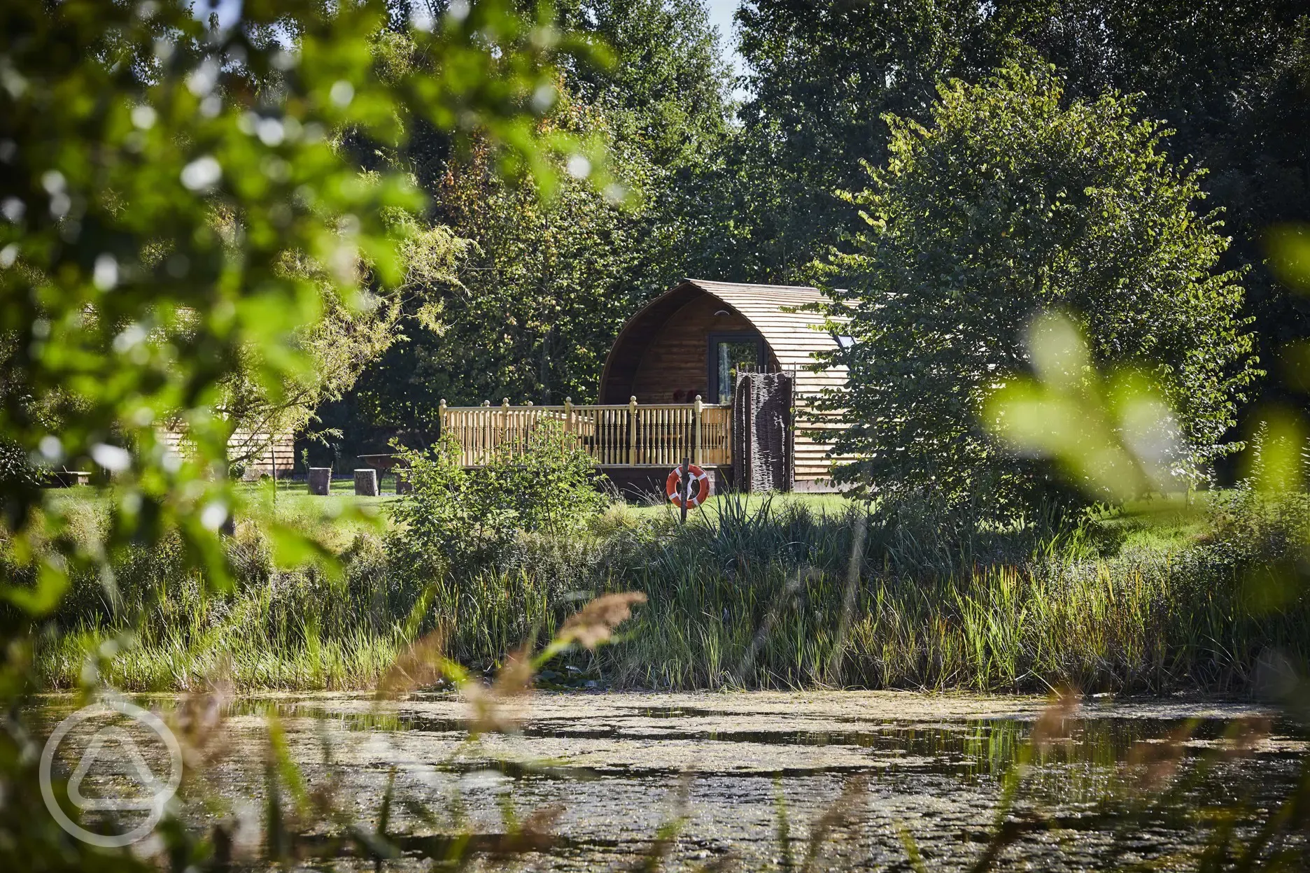 Deluxe ensuite Wigwam pod overlooking the lake