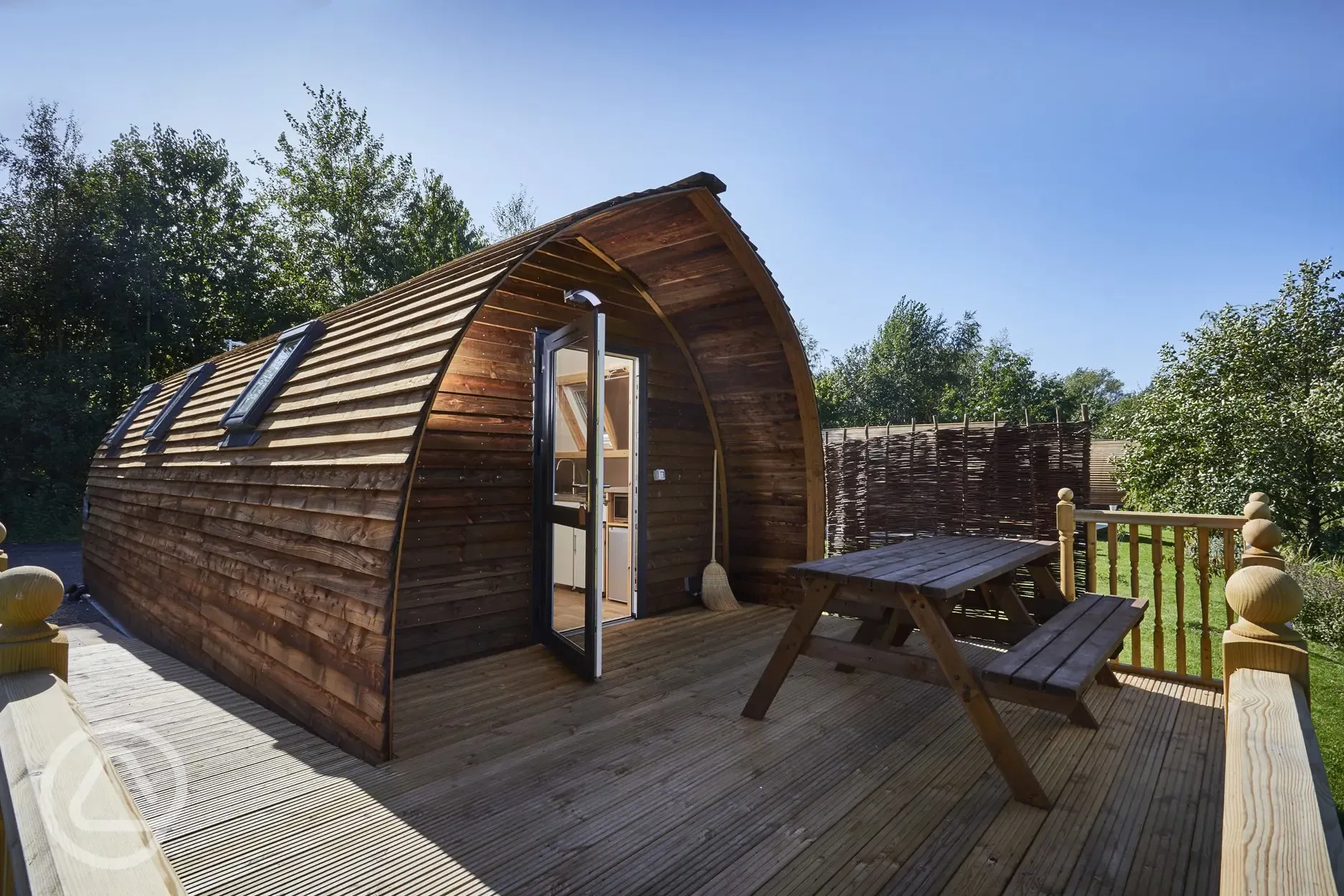 Large deluxe ensuite Wigwam pod - fully wheelchair accessible