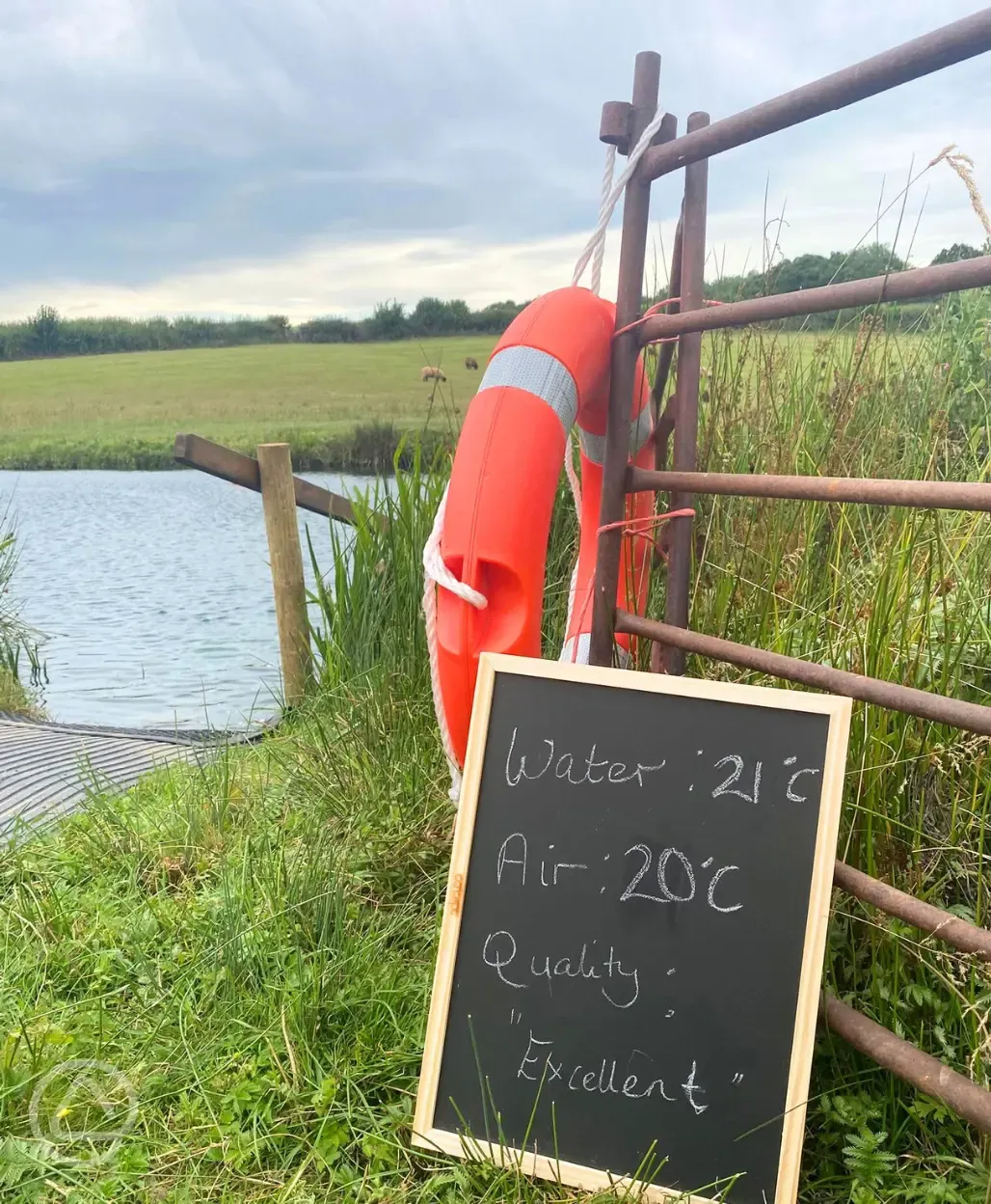 Wild swimming onsite