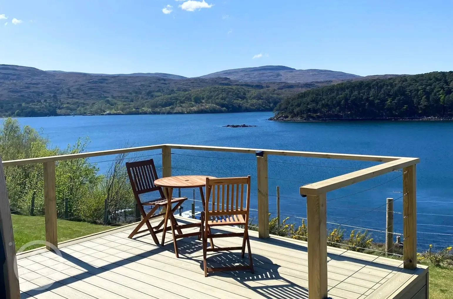 Sildvik and Sunset ensuite glamping pods with private decking and loch views Sildvik and Sunset ensuite glamping pods with private decking and loch views