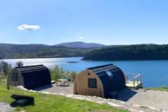 Sildvik and Sunset ensuite glamping pods with waterside views