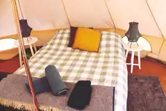 Luxury bell tent interior